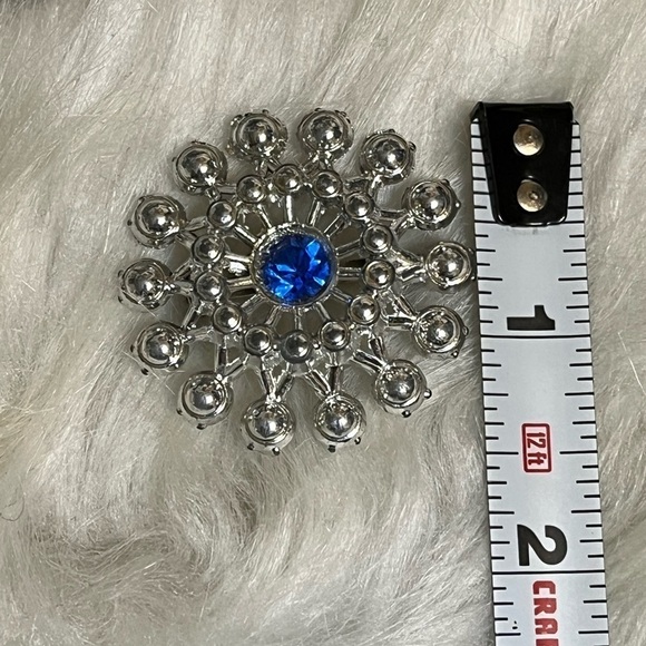 Vintage Blue Stone Brooch - Picture 7 of 7